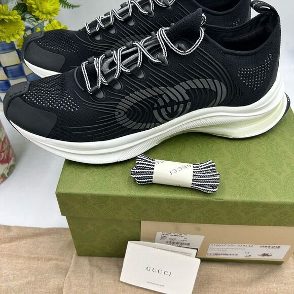 Men's Gucci interlocking G run sneakers size 13 made in Italy - Picture 7 of 10